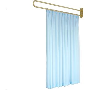 ستائر مقسمة للغرفة زرقاء لجمال المستشفى بين الأسرّة، ستارة مقصورة لتقسيمات الخصوصية الداخلية، فاصل للغرفة المعلقة مع دعم معدني على شكل حرف U، حزمة واحدة بعرض 2.3 م/90.5 بوصة in Kuwait