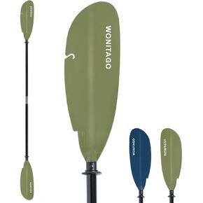 مجداف كاياك مع عمود من الألياف الزجاجية وشفرة بلاستيكية، مجذاف كاياك قابل للتعديل، 86-94 بوصة (220-240 سم)، 94-102 بوصة (240-260 سم)، 102-110 بوصة (260-280 سم) in Kuwait