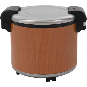 Commercial Rice Warmer, 100-cup Electric Rice Warmer with Non-stick Inner Pot & Rice Spoon, 65°C Temp Control, 6Gal/23L Capacity, Silver Food Warmer for Restaurant Diner Snack Bar in Saudi Arabia
