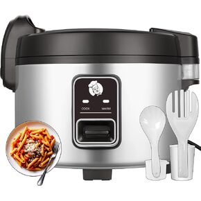 جهاز طبخ الأرز الكبير التجاري سعة 15 لترًا (84 كوبًا مطبوخًا)، جهاز طبخ الأرز الكهربائي 6 في 1 وجهاز تسخين الطعام، جهاز طبخ ذكي متعدد الوظائف، مؤقت تأخير 24 ساعة، شاشة LED، الحفاظ على الدفء التلقائي، وعاء داخلي غير لاصق in Kuwait