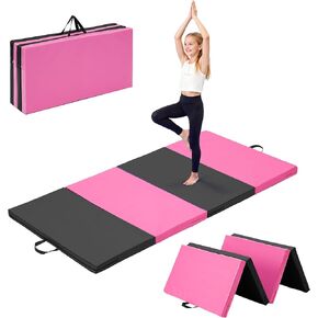 Outdoor Basic 6'x3'x2" Gymnastics Tumbling Mats Folding Panel Thick Gym Exercise Mat for Home in Kuwait