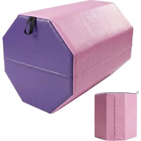 سجادة الجمباز المثمنة، 19 بوصة × 19 بوصة × 23 بوصة، سجادة تمرين منزلية على شكل مهارة، مع رغوة عالية الكثافة وغطاء مقاوم للماء، سجادة تدحرج على شكل مهارة، مدرب خلفي للجمباز والتشجيع والفنون القتالية in Kuwait