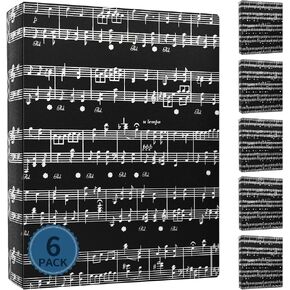 مجلد الموسيقى ورقة الموسيقى المجلدات الموثق الموسيقى كورال تخزين حامل الفرقة مجلد (تدوين الموظفين، 1P) in Kuwait