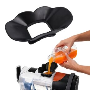 غطاء تدفق مضاد للرذاذ لآلة Ninja Slushie FS301 FS300، غطاء بلاستيكي مضاد للرذاذ غطاء دليل السائل ملحقات صانع الثلج سهل التركيب وآمن للاستخدام في غسالة الأطباق (أسود) in Kuwait