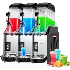 ماكينة سلاشي تجارية، 4 × 3.2 جالون (231 كوب) ماكينة صنع المشروبات المجمدة مارجريتا رباعية الخزان، 1500 وات 110 فولت ماكينة سلاشي التجارية لمطعم مقهى بار الحفلات والمناسبات الكبيرة in Kuwait