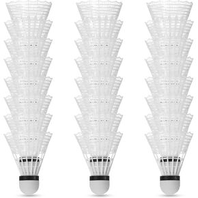Soulchen 24 Pack Badminton Shuttlecocks Badminton Birdies Plastic Training Balls with Storage Tube for Indoor Outdoor Sports in Kuwait