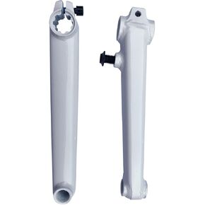 Cervus New BMX Three Piece Cr-Mo Tubular Crank Arm with One-Pinch Bolt 175mm White in Saudi Arabia