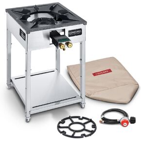 Concord Professional HADES Stainless Steel Commercial Stove. Dual Controled Burner Head with Solid Cast Iron Range Top. Height Adjustable. in Kuwait