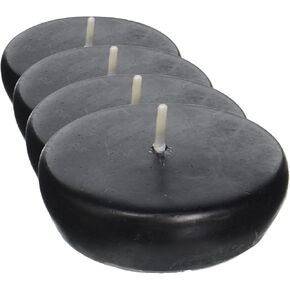 شموع Zest Candle 24 قطعة عائمة 6.35 سم، أسود in Kuwait