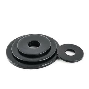 MIUYTRN Flat Washers M2 M2.5 M3 M4 M5 M6 M8 M10 M12-M27 Black Flat Pad Spacer Gasket Grade 8.8 Carbon Steel cuicui(M4x12x1(20pcs)) in Kuwait