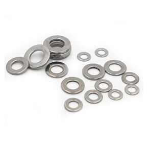 MIUYTRN 2-50pcs M1.6 M2 M2.5 M3 M3.5 M4 M5 M6 M8 M10 M12 M14 M16 M20 M24 GB97 A2-70 304 Stainless Steel Flat Washer Plain Gasket cuicui(50pcs M4) in Kuwait