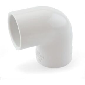 تركيبات الكوع PVC - مقبس منزلق 3/4 × مقبس منزلق 1/2 - جدول 40 موصل بلاستيكي أبيض لأنظمة السباكة والمياه والصرف الصحي in Kuwait