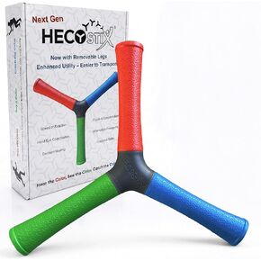 HECOstix Hand-Eye Coordination Trainer (Red/Green/Blue) – Reaction Time & Reflex Tool with Removable Legs | Improves Agility, Focus, & Multisensory Skills | Sports, Fitness, & Fun | All Ages in Saudi Arabia