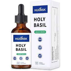 Holy Basil Tulsi Liquid Drops Extract | Full-Spectrum Adaptogen Complex | Alcohol-Free, 60ml Vegan Tincture in Saudi Arabia