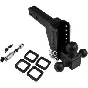 Adjustable Trailer Hitch with 6 Inch Drop Tri Ball 1-7/8 Inch 2 Inch 2-5/16 Inch for 2 Inch Receiver in Kuwait