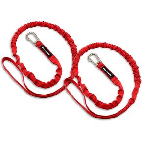 WAVESRX DockingPal - Premium Flat Bungee Dock Lines for Boats I Elastic Boat Dock Rope with Stainless Steel Carabiners | Stretches from 3' to 5' | Absorbs Shocks Prevent Damage to Jet Ski & PWC in Kuwait