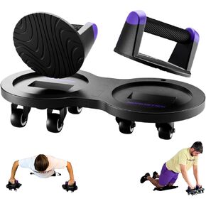 جهاز تمرين الصالة الرياضية المنزلي متعدد المنزلق - نظام تدريب أساسي الكل في واحد مع مقابض دفع لأعلى، وبكرة آب متعددة الوظائف ومزلقات أساسية لعضلات البطن، وتعدد استخدامات تمرين الجسم بالكامل in Kuwait