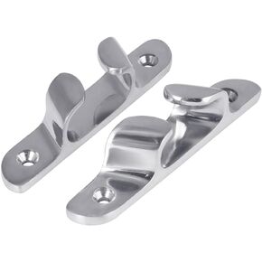 White Water 6064S 9 "قوس مقوس بزاوية - 316 مرابط من الفولاذ المقاوم للصدأ من الدرجة البحرية لرسو السفن والرسو - زوج شديد التحمل لليخوت والقوارب - لمسة نهائية مرآة - ضمان لمدة عام in Kuwait