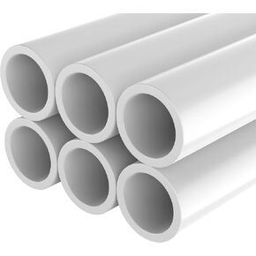 1/2 Inch PVC Pipe 6 Pack, 17 Inch Long Schedule 40 PVC Pipe for DIY Projects, Craft Build Frame in Kuwait
