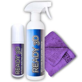 غراء لاصق للوحة البناء 3.38 أونصة للطابعة ثلاثية الأبعاد ومنظف لوحة البناء 16 أونصة - طبقات أولى ممتازة، إصدار طباعة سهل، تركيبة من الدرجة الممتازة، صنع في الولايات المتحدة الأمريكية، آمن PLA/ABS/PETG/TPU، غير سام، بدون رائحة in Kuwait