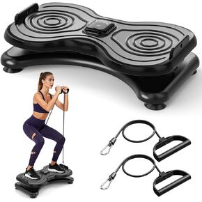 جهاز لف الخصر مع شاشة LCD، لوح تمرين بدون ضوضاء وأشرطة مقاومة، جهاز خصر نحيف مع مضاد للانزلاق، معدات رياضية منزلية للنساء والرجال in Kuwait