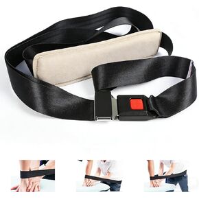 حزام تعبئة فائق - حزام ممتاز للعلاج الطبيعي، وإعادة التأهيل، والتمدد، والتنقل، والتوتر القابل للتعديل، أزرق مبطن in Kuwait