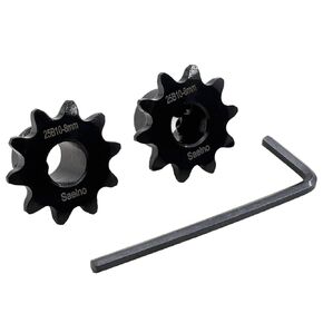 2PCS #25 Roller Chain Sprocket Type B 8mm Bore 10 Tooth, Hardened Antirust 1045 Steel Drive Sprockets 25B10-8mm in Kuwait