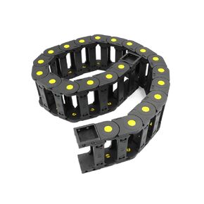 R55 Drag Chain 0.98x3.03 in / 25x77 mm Nylon Plastic 1M/39.37 inch Length Wire Carrier Cable Drag Chain in Kuwait