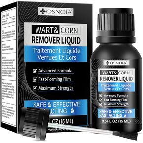 Extra Strength Wart Remover Liquid with 17% Salicylic Acid, Fast Acting Treatment for Plantar & Common Warts, Corn Remover for Feet and Toes 15ml in Saudi Arabia