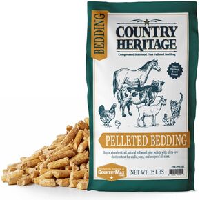 Country Heritage Premium Low Dust Pelleted Bedding Super Absorbent All Natural Softwood Pine Pellets 35 lbs. in Kuwait