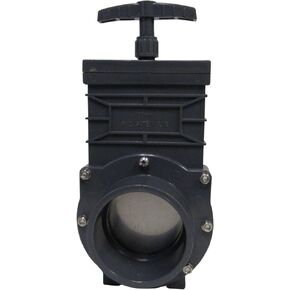 Omen SCH 80 PVC 3 Inch Gate Valve, Socket x Socket Connection, ABS Handle, Stainless Steel Stem, NBR Seat/O-Ring, Max Pressure 42 PSI, for Fluid Flow Regulation in Kuwait