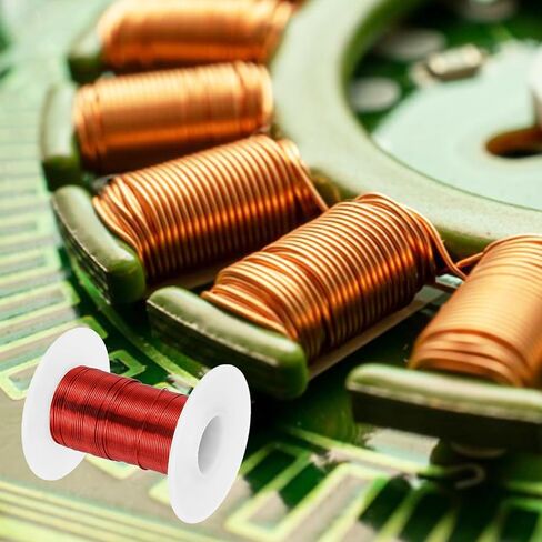 Generic 22 AWG Magnet Wire, 22 Gauge Enameled Copper Wire, 2 oz Magnetic Coil Wire for Transformer, Motor, Electric, 155C(311F) in Saudi Arabia