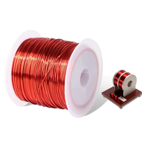 سلك مغناطيسي 22AWG - سلك نحاسي مطلي بالمينا - 3.5 أونصة، سلك لف مغناطيسي مطلي بالمينا يستخدم لمحولات المحولات تصنيف درجة الحرارة 155 درجة مئوية (311 درجة فهرنهايت) (22AWG/100 جم) in Kuwait