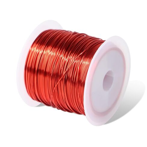سلك مغناطيسي 22AWG - سلك نحاسي مطلي بالمينا - 3.5 أونصة، سلك لف مغناطيسي مطلي بالمينا يستخدم لمحولات المحولات تصنيف درجة الحرارة 155 درجة مئوية (311 درجة فهرنهايت) (22AWG/100 جم) in Kuwait