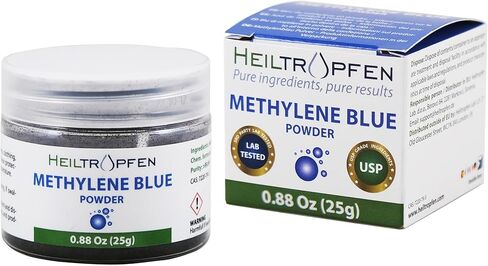 Heiltropfen Methylene Blue Powder 0.88 Oz - 25 g | Ultra High Purity | USP Pharma Grade Ingredients - Third-Party Tested | Formaldehyde Free | incl. Spoon in Kuwait