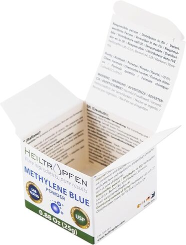 Heiltropfen Methylene Blue Powder 0.88 Oz - 25 g | Ultra High Purity | USP Pharma Grade Ingredients - Third-Party Tested | Formaldehyde Free | incl. Spoon in Kuwait