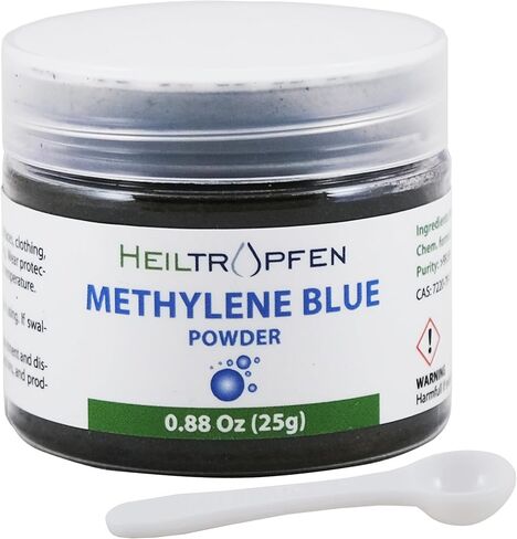 Heiltropfen Methylene Blue Powder 0.88 Oz - 25 g | Ultra High Purity | USP Pharma Grade Ingredients - Third-Party Tested | Formaldehyde Free | incl. Spoon in Kuwait