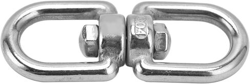 Acouto 304 Stainless Steel Eye to Eye Rotate for Keychain, Connectors for Outdoor Use with Swings and Gear (M8) in Saudi Arabia