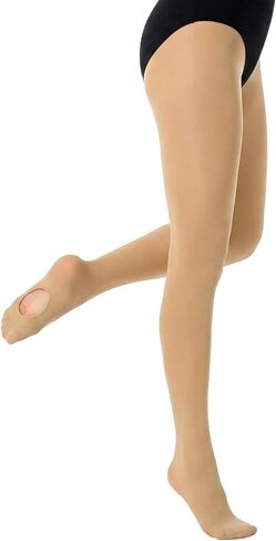 Deep Skin Tone Ballet Tights, Ultra Soft Dance Tights for Teen & Adult Women, Convertible Leggings Stockings for Girls Aged 16+ (XXL) in Saudi Arabia
