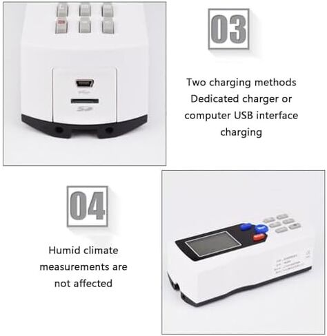 Surface Roughness Tester, 0.001um High Precision Digital Profilometer with LCD Display, Diamond Probe, Measuring Range 160um in Saudi Arabia