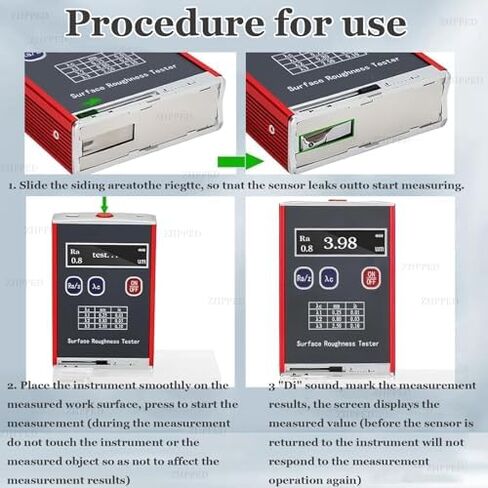 Roughness Tester, Portable High Accuracy Roughness Meter with LED Display for Quality Assessment, 0.01μm Precision in Saudi Arabia