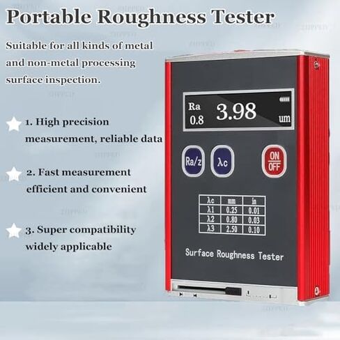 Roughness Tester, Portable High Accuracy Roughness Meter with LED Display for Quality Assessment, 0.01μm Precision in Saudi Arabia
