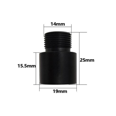 Machined Pro Arms 16mm CW to 14mm CCW Thread Adapter Kriss Vector&Mk23 Aluminum Black 1Piece Convertor in Saudi Arabia
