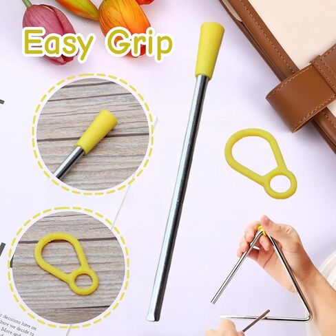 5 Sets Triangle Iron Mallet Plastic Triangle Percussion Stick Beater Hand Percussion Tool Accessory for Educational Use and Family Fun in Saudi Arabia