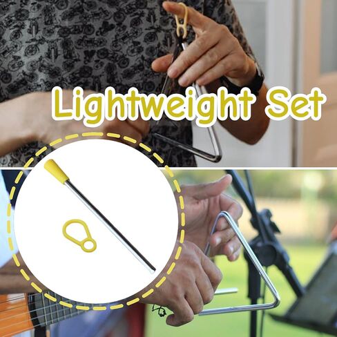 5 Sets Triangle Iron Mallet Plastic Triangle Percussion Stick Beater Hand Percussion Tool Accessory for Educational Use and Family Fun in Saudi Arabia