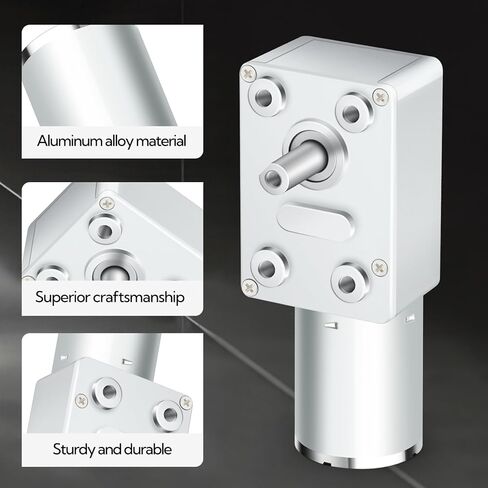 2 قطعة 12 فولت 200 دورة في الدقيقة موتور تروس ، 2A 20 واط عزم دوران عالي محرك تيار مباشر ، محرك تروس دودة صغير in Kuwait