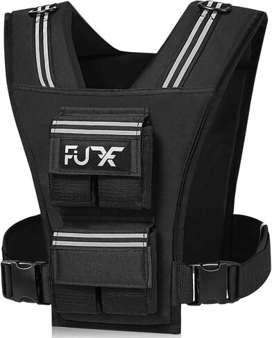 FUFF Adjustable Weighted Vest Men,20/30/40 LB Weight Vest for Strength Trainin, Workout Vest Woman with Removable Iron Weights for Walking, Rucking, Running, Exercise in Saudi Arabia