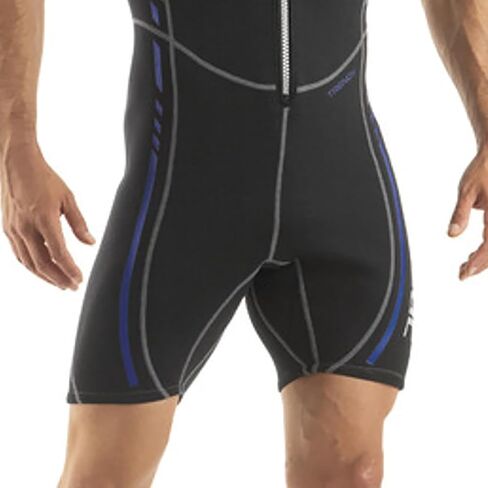SEAC M.Corto Trendy Man 2.5mm Neoprene Shorty Wetsuit with Front Zip for Water Sports, 4X-Large in Saudi Arabia