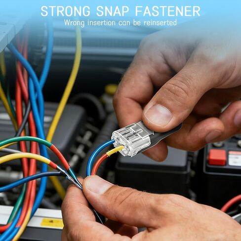 100 قطعة من موصل الأسلاك المزدوجة مع مشبك قفل، أدوات تثبيت سريعة المشبك، كتل تثبيت متعددة الأغراض لمصابيح الشريط، صناعة يدوية، ديكور منخفض الجهد ومجموعات نماذج 2 دبوس in Kuwait