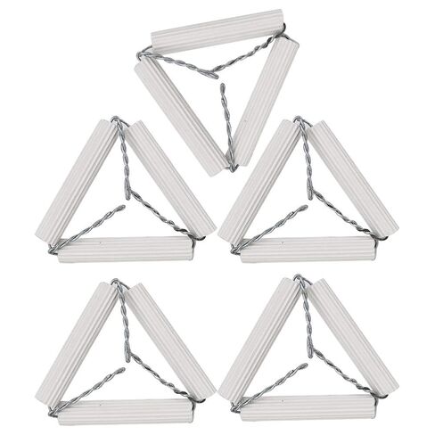 Crucible Triangle, 5pcs 55mm Lab Clay Triangle, Mud Triangular Crucible Stand Crucible Clay Triangle Heated Equipment Tool Chemistry Heating Support Clay Triangle Crucible Clay in Saudi Arabia